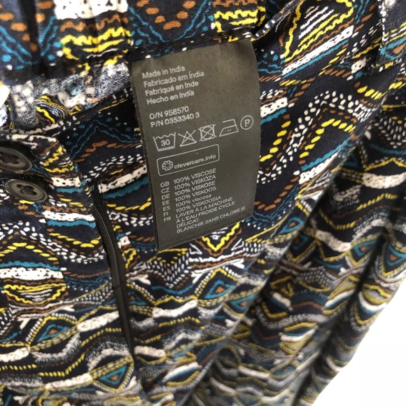 H&M Lightweight Aztec Shorts Size 10 Summer - Picture 5 of 5